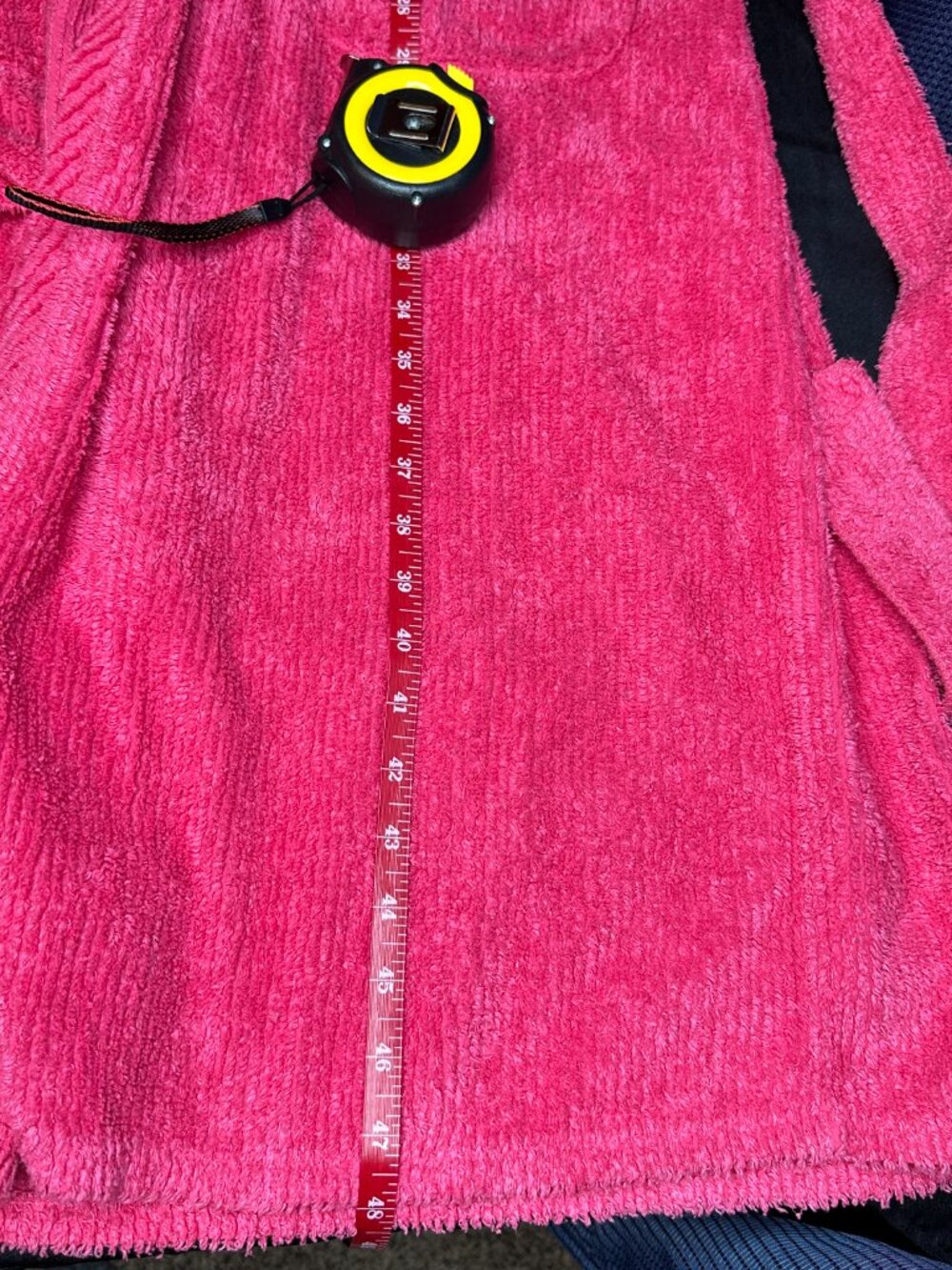 Vintage Herbcraft Chenile Robe, Belted Pockets, SZ Small Made in USA Cottagecore - Picture 3 of 6